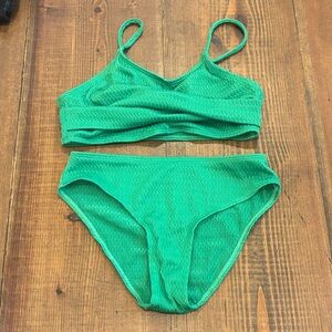 SHEIN Kids Green Bikini Set